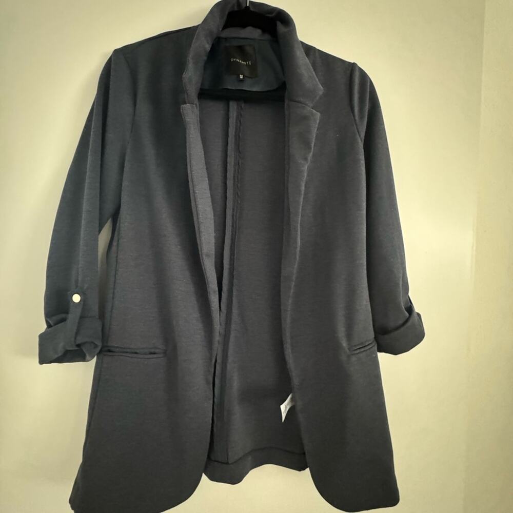 Charcoal Grayish Blue Women's dress Jacket size small dynamite New